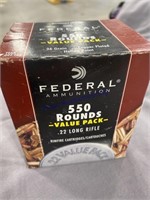 FEDERAL -550 ROUNDS -22 LONG-UNOPEN BOX
