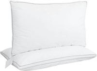 (N) 2 Pack Queen Size Microfiber Pillow - 19 x 30