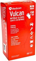 G) ~150ct Medium Medicom Vulcan Nitrile Gloves