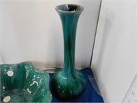 BLUE MOUNTAIN POTTERY VASE AND BOWL