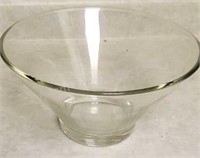Vintage glass 11 in fruit bowl
