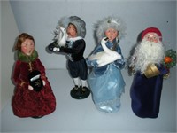 4 Byer Choice Caroler Dolls 1 Lot-12 Days