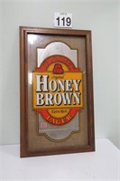 JW Dundee's Honey Brown Lager Mirrored Sign