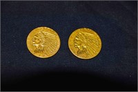 Two  $2.50 Gold Coins