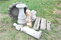 Concrete Bird Bath & Yard Decor