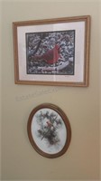 Pair of Framed Red Cardinals