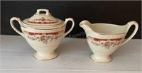 Vintage GEORGIAN  Homer Laughlin Creamer and Sugar