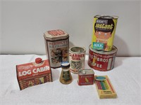 Various Collectable Tins and Candles