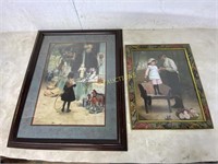 2 FRAMED PRINTS