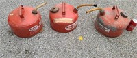 3 gas cans.