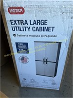 Keter extra large utility cabinet (damaged)