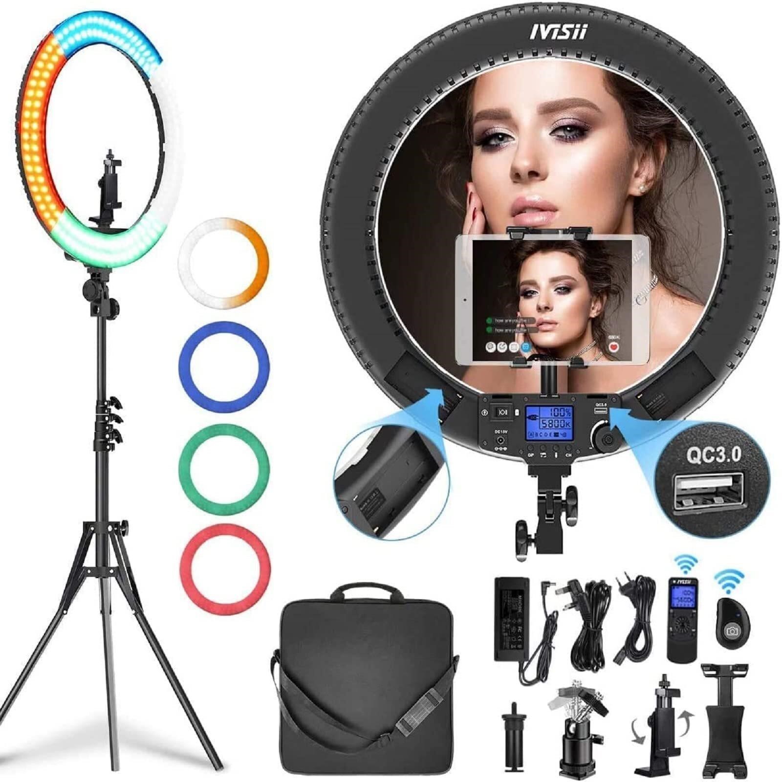 *19 inch Ring Light with Remote Controller and