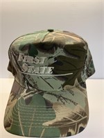 First date camouflage. Snap to fit ball cap