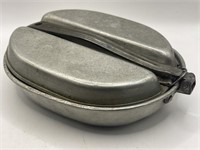 WWII Mess Kit with Fork, Spoon , and Knife