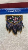 beaded hair barrette