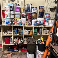 Contents of shelving - Paint supplies (WS)
