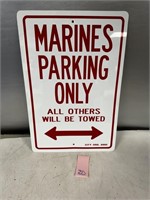 Marines Parking Sign
