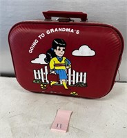 Vintage Going To Grandma's Childs Suitcase