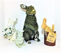 Selection of Bunny Figurines Lot of 4
