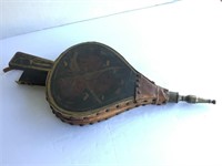Antique Hand Decorated Wood Bellows