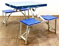 Portable Aluminum Folding Picnic Table & Seats