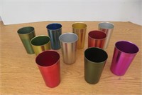 10 Vintage Bascal Aluminum Cups