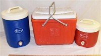 LOT - WATER COOLERS AND ICE CHEST