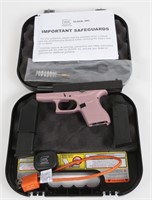 Glock 43 Sub Compact 9mm Pistol Champaign / Blk
