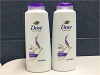 (2)20.4FLoz DOVE Shampoo