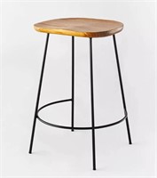 Studio McGee - Counter Height Metal Base Stool