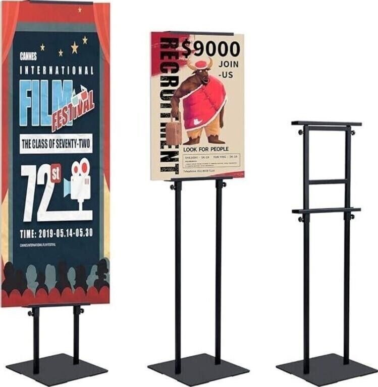 AkTop Heavy Duty Floor Standing Sign Holder