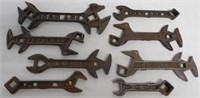 lot of 8 wrenches Farquhar, Iron Age, KFM