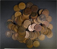 100-LARGE COPPER FOREIGN COINS