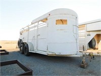 Hale half cover horse/cattle trailer, 16 x 6, bump