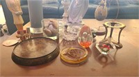 Lot of misc candle items and Angel figurine