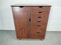 Rolling Storage Cabinet - Made Of Particle Board