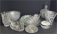 Pressed and Molded Glass Serving Pieces