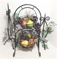 Two Wrought Iron Decorative Stands
