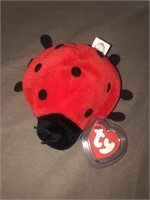 TY Beanie Baby Lucky 4040 with case