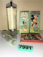 5 pc Straws, Container & Jacks