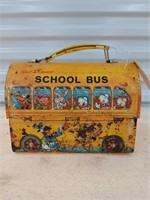 Metal Walt Disney school bus lunch box