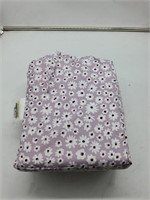 Purple flowery king sheet set