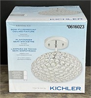 (WE) Kichler Krystal Ice Semi - Flushmount