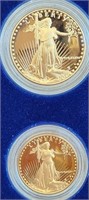 B - US GOLD 25 & 50 DOLLAR COINS (C11)