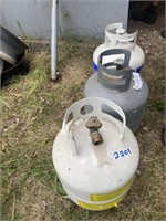 3 Propane Tanks