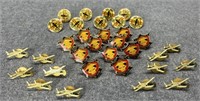 Large Collection Of Viet Cong Pins & More