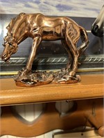 Bronze Standing Horse Statue Decoration