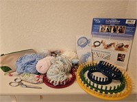 Knitting Supplies w/ Looms & Yarn