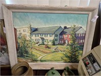 O/C - COLONIAL VILLAGE, UNNSIGNED  22X27