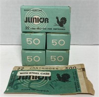 (BG) Junior .22 Long Rilfe Rim Fire Cartridges, 50